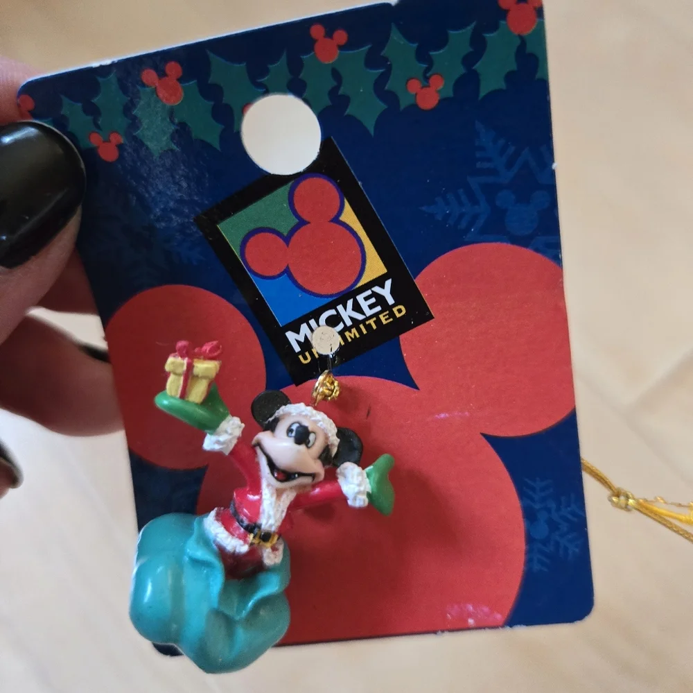 Set of 17 vintage Y2K Disney Mickey Unlimited mini Christmas tree ornaments, NWT